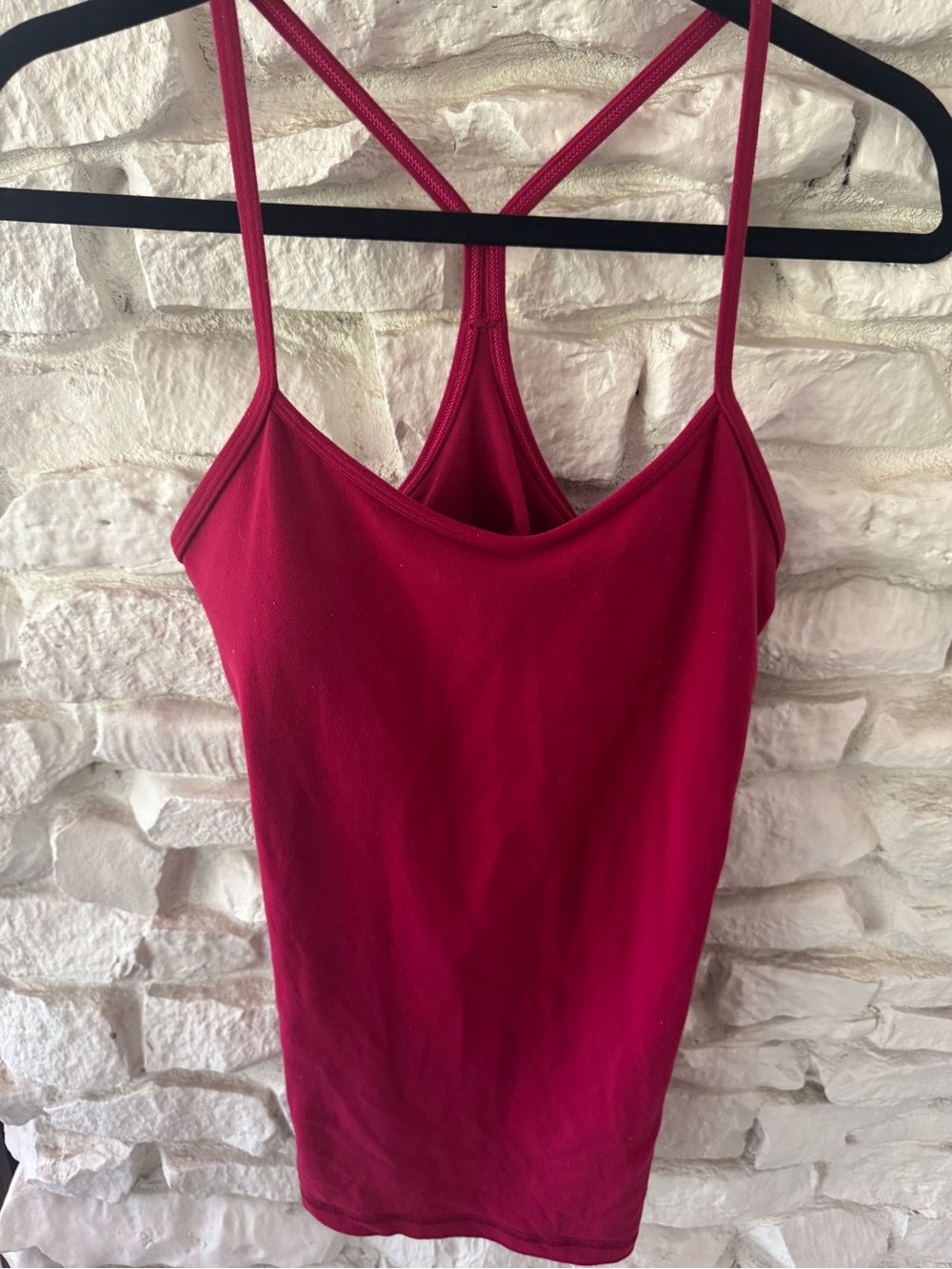 Lululemon Flow Y Tank Top - Size 8 - Berry Red